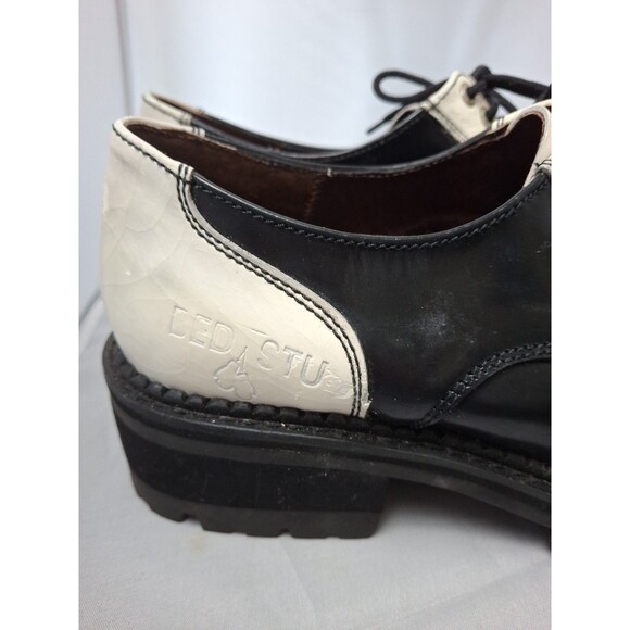VINTAGE BED STU Creepers Spectator Shoes Black & White Tuxedo Derby Men\'s Sz 10 main image 10